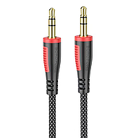 Кабель адаптер аудіо 3.5-3.5 мм 2 метри BOROFONE BL14 чорний