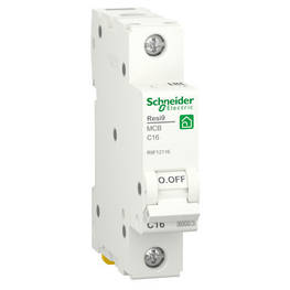 Автоматичний вимикач Schneider Electric RESI9 6kA 1P 16A C (R9F12116)