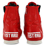 Боксерки шкіряні FISTRAGE VL-4172 розмір 36 червоний, фото 4
