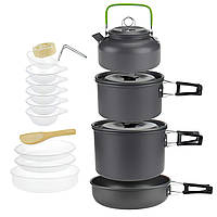 Туристический набор посуды, походный Cooking Set DS-309 (МА132)