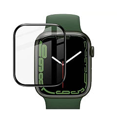 Захисне скло (плівка) Apple Watch 4, Watch 5, Watch 6, Watch SE 40 мм (чорне Glass)
