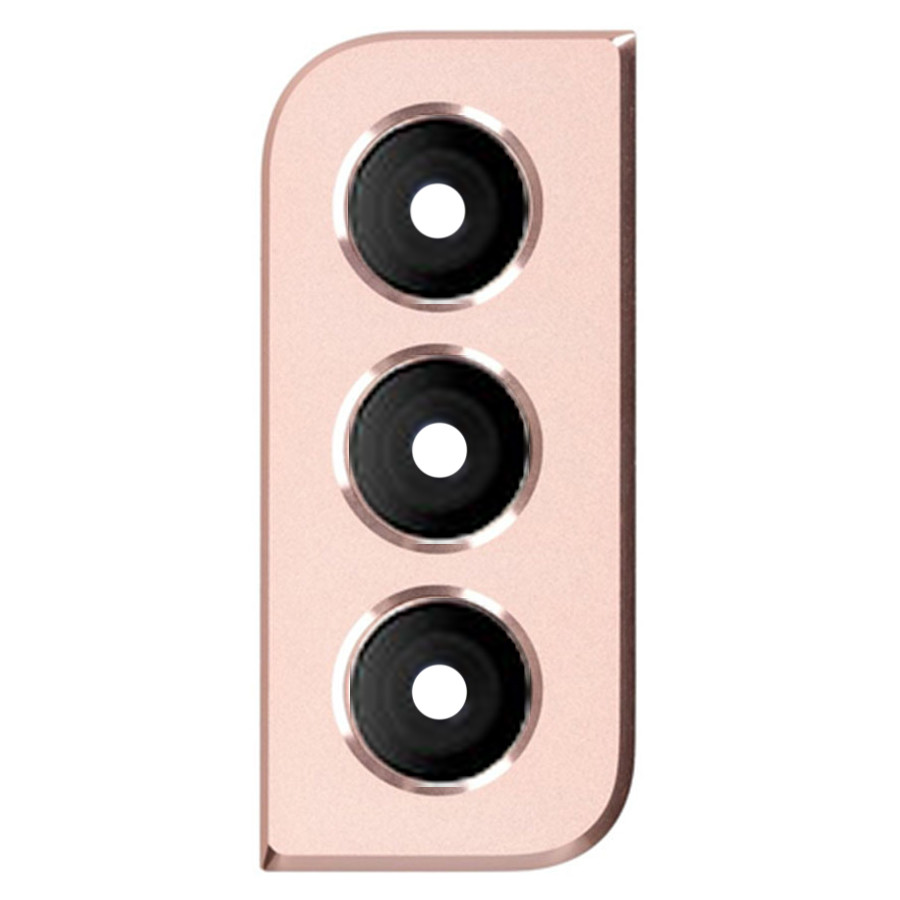 Скло камери Samsung Galaxy S21 5G G991B (чорне у рожевій рамці), фото 1