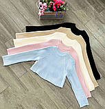 Кофта жіноча молодіжна вязана зимня Жіночий теплий светр, кофта в'язана oversize, однотонний вільного крою, фото 2