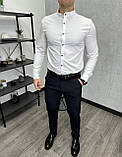 Чоловіча стильна сорочка Loro Piana H4145 біла, фото 2