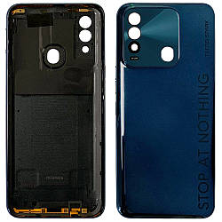 Задня кришка Tecno Spark 8 KG6 KG6k (синій Оригінал зі склом камери)