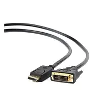 Відео-кабель Cablexpert CC-DPM-DVIM-1M DisplayPort(тато)DVI(тато), 1m Black