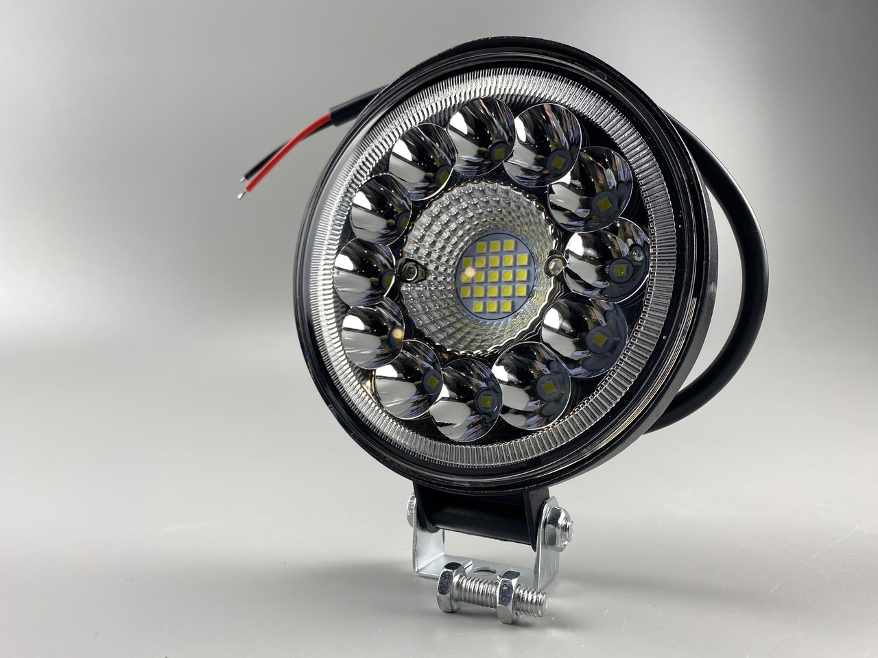 Фара LED кругла 33 led діода 6500K, автомобільне світлодіодне робоче світло, фото 1