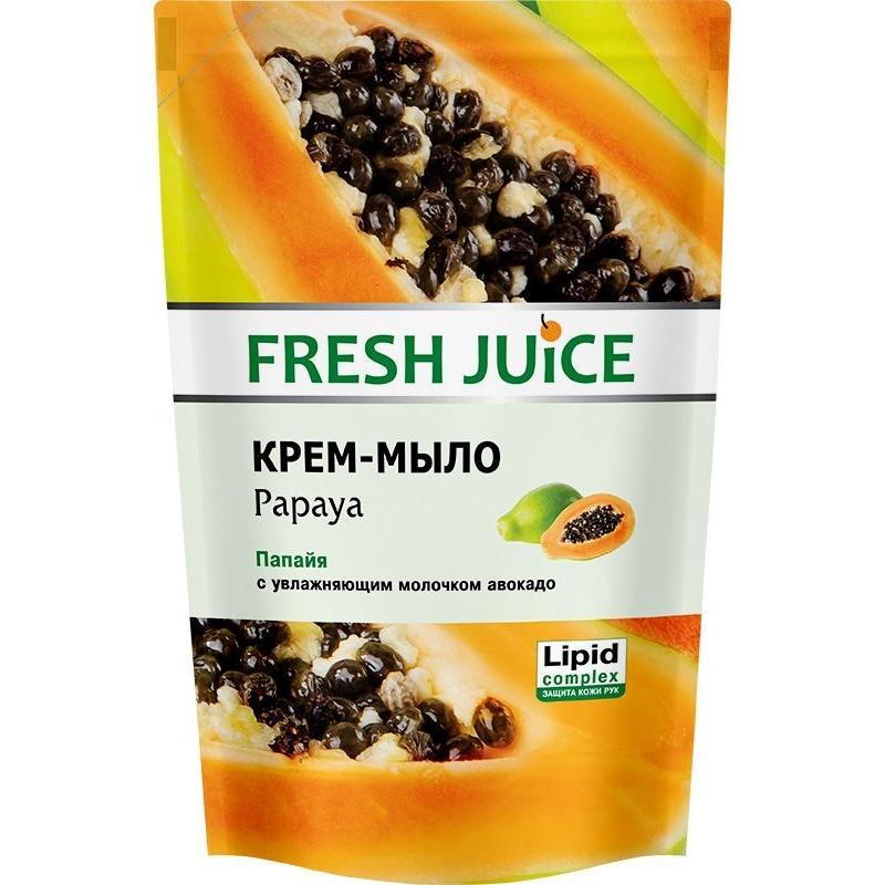 Крем-мило рідке дойпак Papaya 460 мл, Fresh Juice, Арт.47856