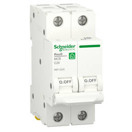 Автоматичний вимикач Schneider Electric RESI9 6kA 2P 20A C (R9F12220)