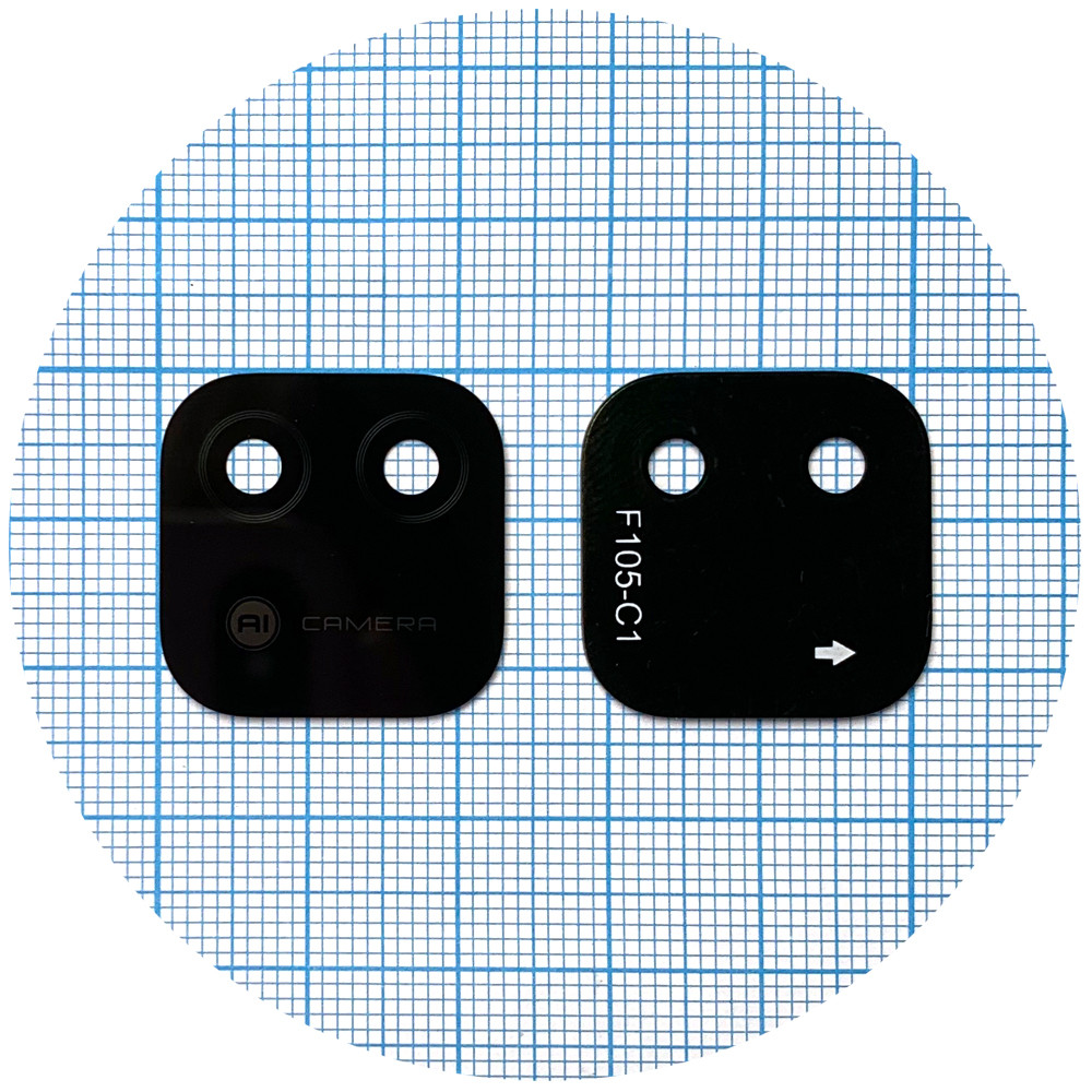 Скло камери Realme C11 2021, C20 C20A (чорне), фото 1