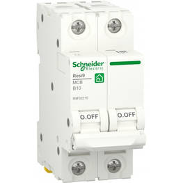 Автоматичний вимикач Schneider Electric RESI9 6kA 2P 10A В (R9F02210)