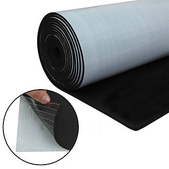 Спінений каучук самоклейкий Flex-KS-3, армований, товщина 3мм, ширина 100см