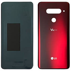 Задня кришка LG V40 ThinQ V405 (червона Оригінал)