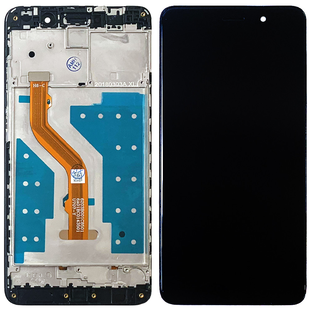 Дисплей (екран) Huawei Y7 2017 TRT-LX1, Y7 Prime з тачскріном (чорний і рамкою), фото 1