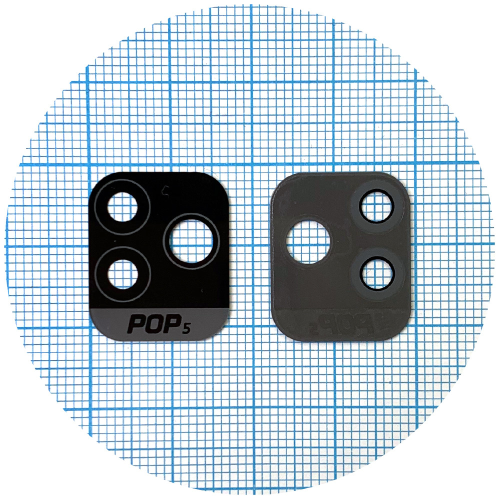 Скло камери Tecno Pop 5 (чорне), фото 1