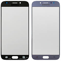 Скло дисплея Samsung Galaxy J7 2017 J730F (блакитне з OCA плівкою)