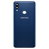 Задняя крышка Samsung Galaxy A10s 2019 A107F синяя Оригинал со стеклом камеры