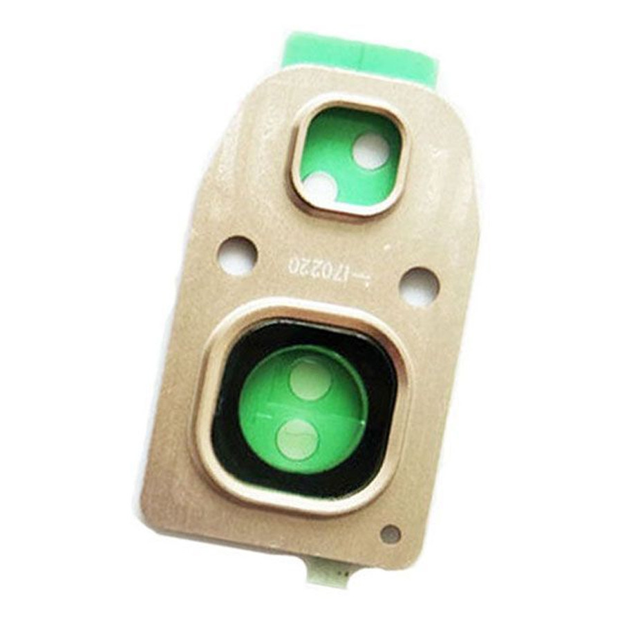 Скло камери Samsung Galaxy A3 2017 A320F, A5 2017 A520F, A7 2017 A720F (чорне в золотистій рамці), фото 1