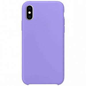 Чохол Silicone Case without Logo (AA) для Apple iPhone XS Max (6.5") Бузковий / Dasheen