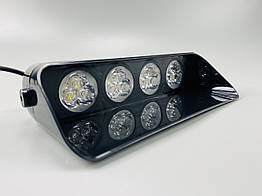 Маячок проблисковий S5 стробоскоп 9-80V 12 led діодів помаранчевий спалах під скло, світлодіодний стробоскоп