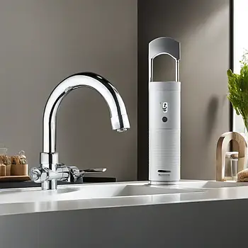Проточний водонагрівач води з дисплеєм для ванни та кухні Kroner KRM Volt - CW191WMDS