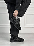 Кросівки жіночі зимові New Balance 574 Black чорні на хутрі, фото 7