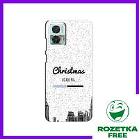 Силиконовый Рождественский Чехол для Motorola Edge 30 Neo / Рождество на Моторола Мото едж 30 нео