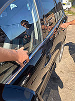 Окантовка стекол (6 шт, нерж.) для Hyundai Santa Fe 2 2006-2012 гг.