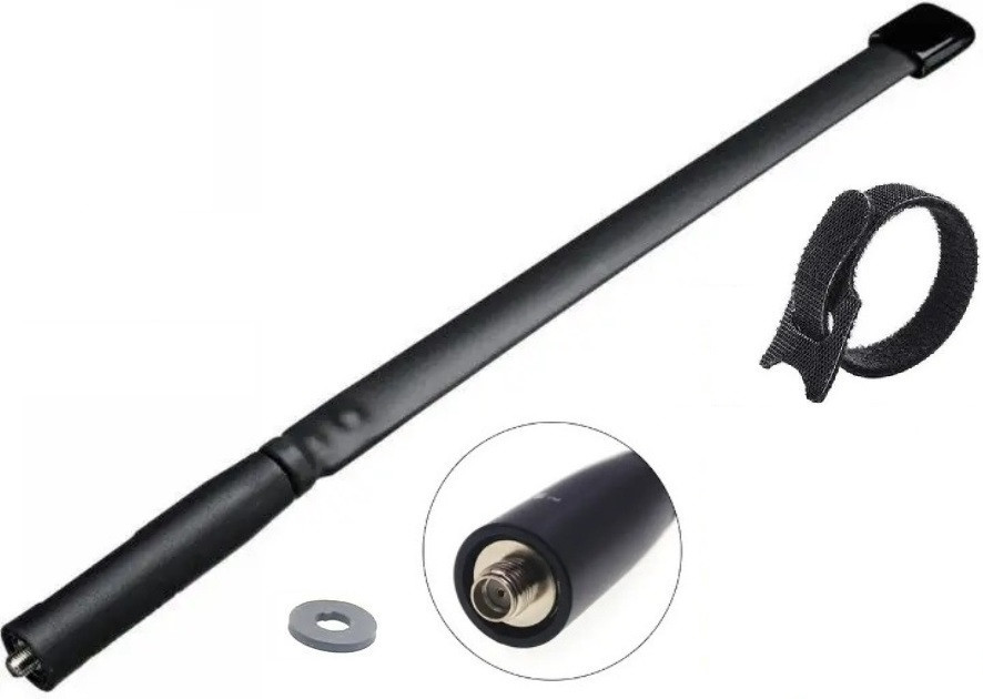 ⇒ Антена "Tactic-X" Dual Band SMA-F  на 47см / 8W - тактична дводіапазонна антена для Anytone Baofeng TYT та ін.