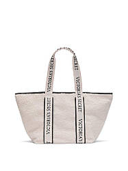Плюшева сумка Victoria's Secret Cozy Plush Tote Bag, Біла
