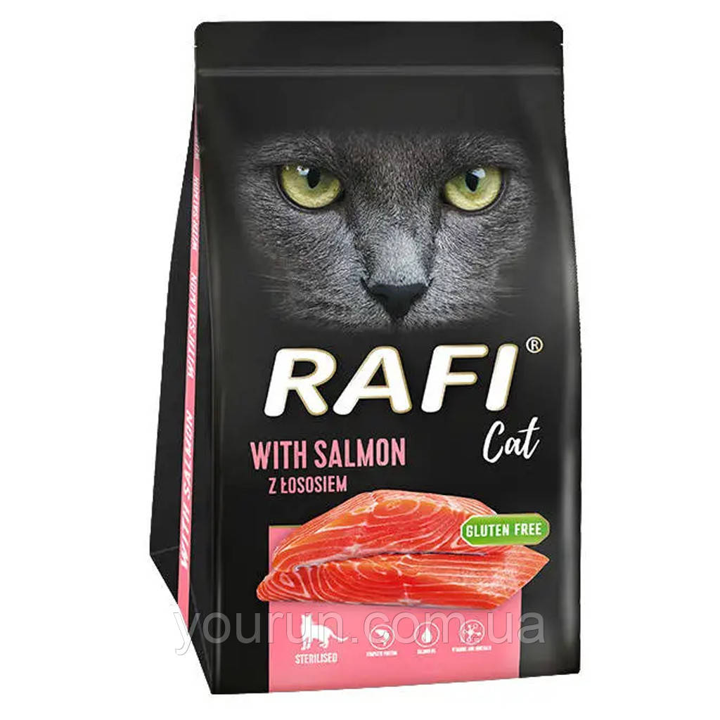 Rafi (Рафі) Adult Cat Sterilized with Salmon - Сухий корм для стерилізованих котів з лососем 7 кг