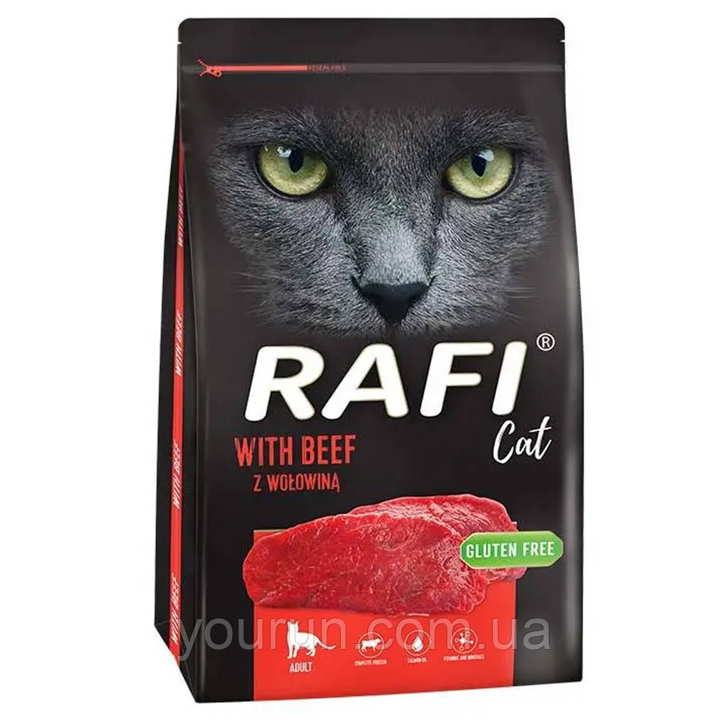 Rafi (Рафі) Cat Adult with Beef - Сухий корм для дорослих котів з яловичиною 7 кг