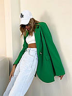 Модный и стильный женский пиджак зеленый. Размеры:42-44,44-46