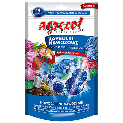 Добриво в капсулах для гортензії блакитної Agrecol, 14 шт., фото 1