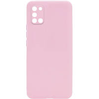 Силиконовый чехол Candy Full Camera для Samsung Galaxy A31 Розовый / Pink Sand