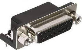 Роз`єм DBR-15FA для RS-232, 15 pin, монтаж на плату