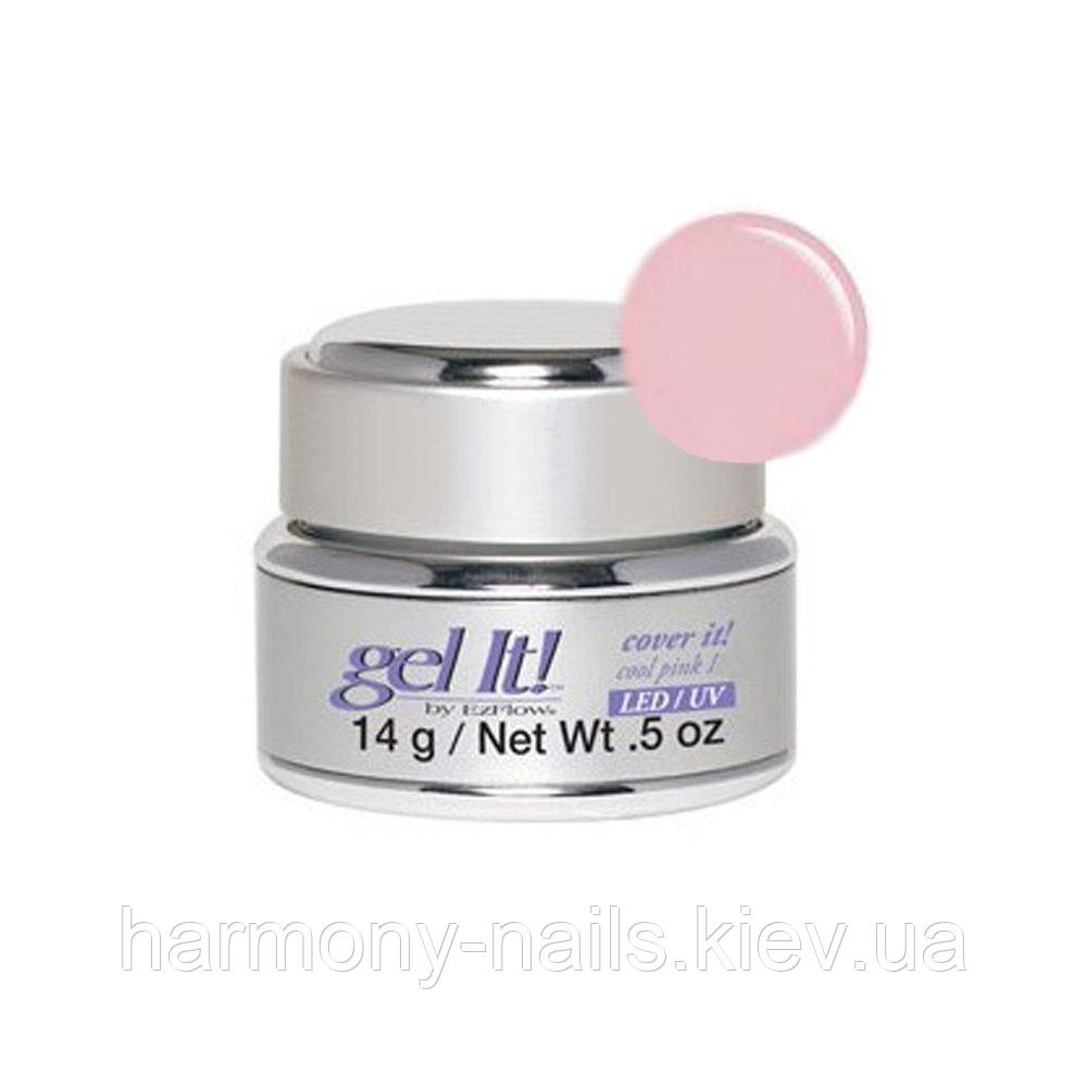 Гель EzFlow LED/UV Cover it! Cool Pink I, 14 г, фото 1
