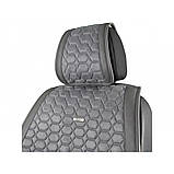 Накидки на сидіння велюр Сірі передні Beltex Monte Carlo, фото 3
