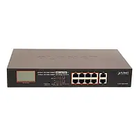 Свитч Planet GSD-1002VHP (8Port 10/100/1000Mbps 802.3 atPoE+2Port 1) гигабитный