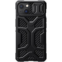 TPU+PC чехол Nillkin CamShield Adventurer (шторка на камеру) для Apple iPhone 13 (6.1") Черный