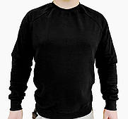 Реглан зимовий чорний з начесом розмір S, M, L, XL, 2Xl, 3XL