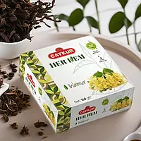 Чай зелений Липа натуральна Caykur Herdem Ihlamur 160 гр у пакетиках 100 шт Туреччина Оригінал, чай у стиках