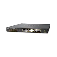 Свитч Planet GSW-2620HP (24-Port 10/100/1000Mbps 802.3at PoE+) гигабитный 2 уровня