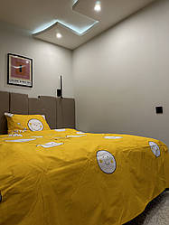 Євро комплект (Бязь) | Комплект постільної білизни "Моя любов" | Простирадло 240х220 см