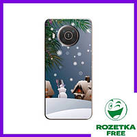 Чехол Nokia X20 / Нокиа Х20 - Зима, Снег, Новогодний