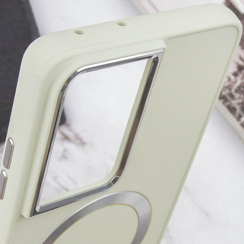 TPU чехол Bonbon Metal Style with MagSafe для Samsung Galaxy S21 Ultra | С магнитным кольцом (Белый / White) Фотографія №6 TPU чехол Bonbon Metal Style with MagSafe для Samsung Galaxy S21 Ultra | С магнитным кольцом (Белый / White) на малюнкі №6