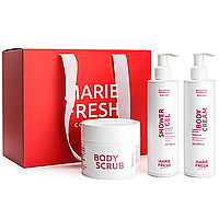 Набор подарочный Marie Fresh Body Holiday Beauty Set (Гель для душа + Скраб + Крем для тела)