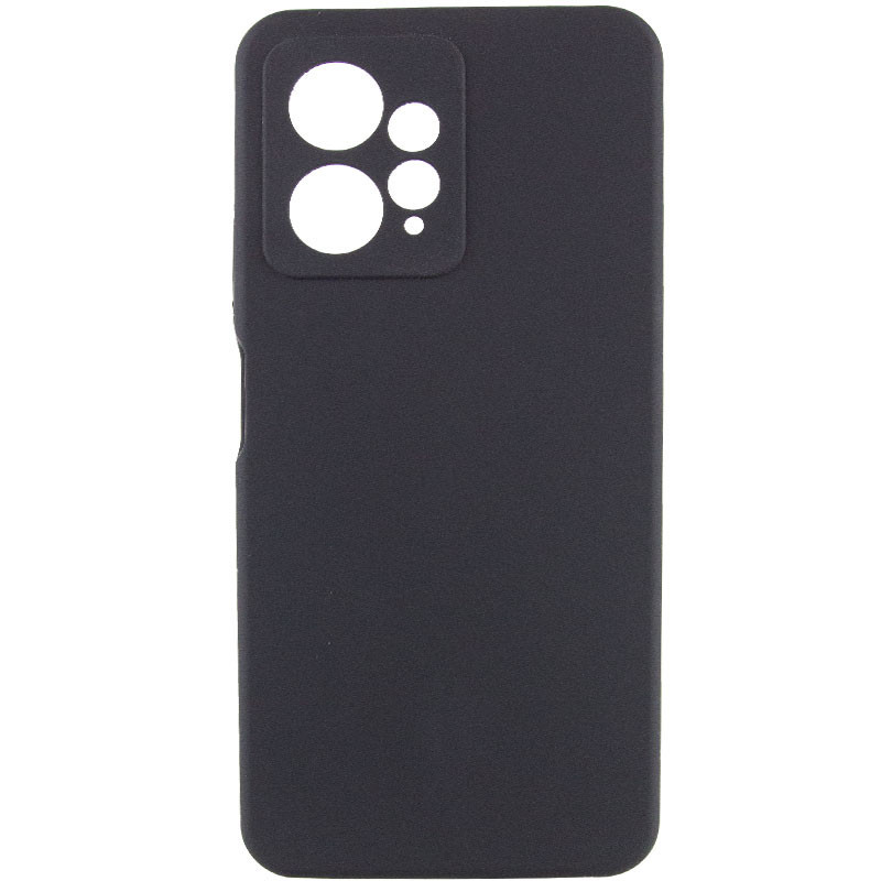 Чохол Silicone Cover Lakshmi Full Camera (AAA) для Xiaomi Redmi Note 12 4G | Мікрофібра Чорний / Black, фото 1