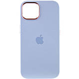 Чохол Silicone Case Metal Buttons (AA) для Apple iPhone 14 (6.1") Блакитний / Cloud Blue, фото 2