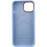 Чохол Silicone Case Metal Buttons (AA) для Apple iPhone 14 (6.1") Блакитний / Cloud Blue, фото 4